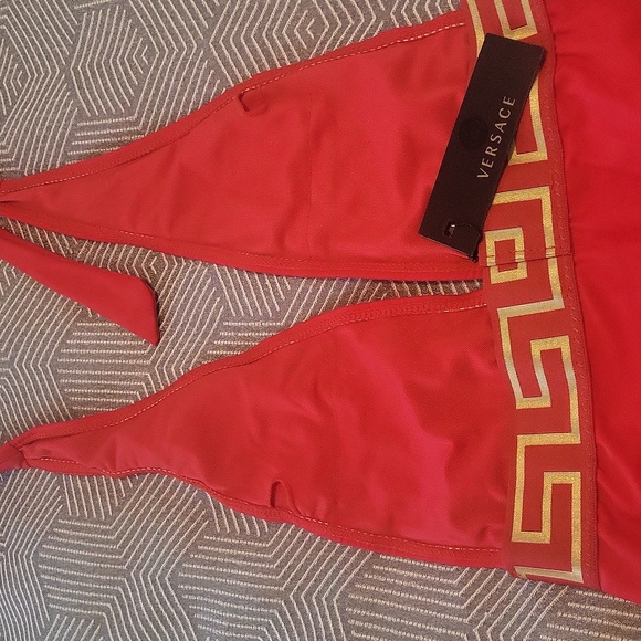 Versace Red and Gold Swimwear - Picture 6 of 6